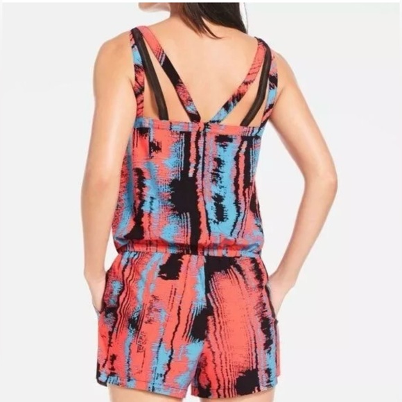 Fabletics Liza Heatwave Multicolor Sleeveless Romper- Size M - Picture 2 of 7